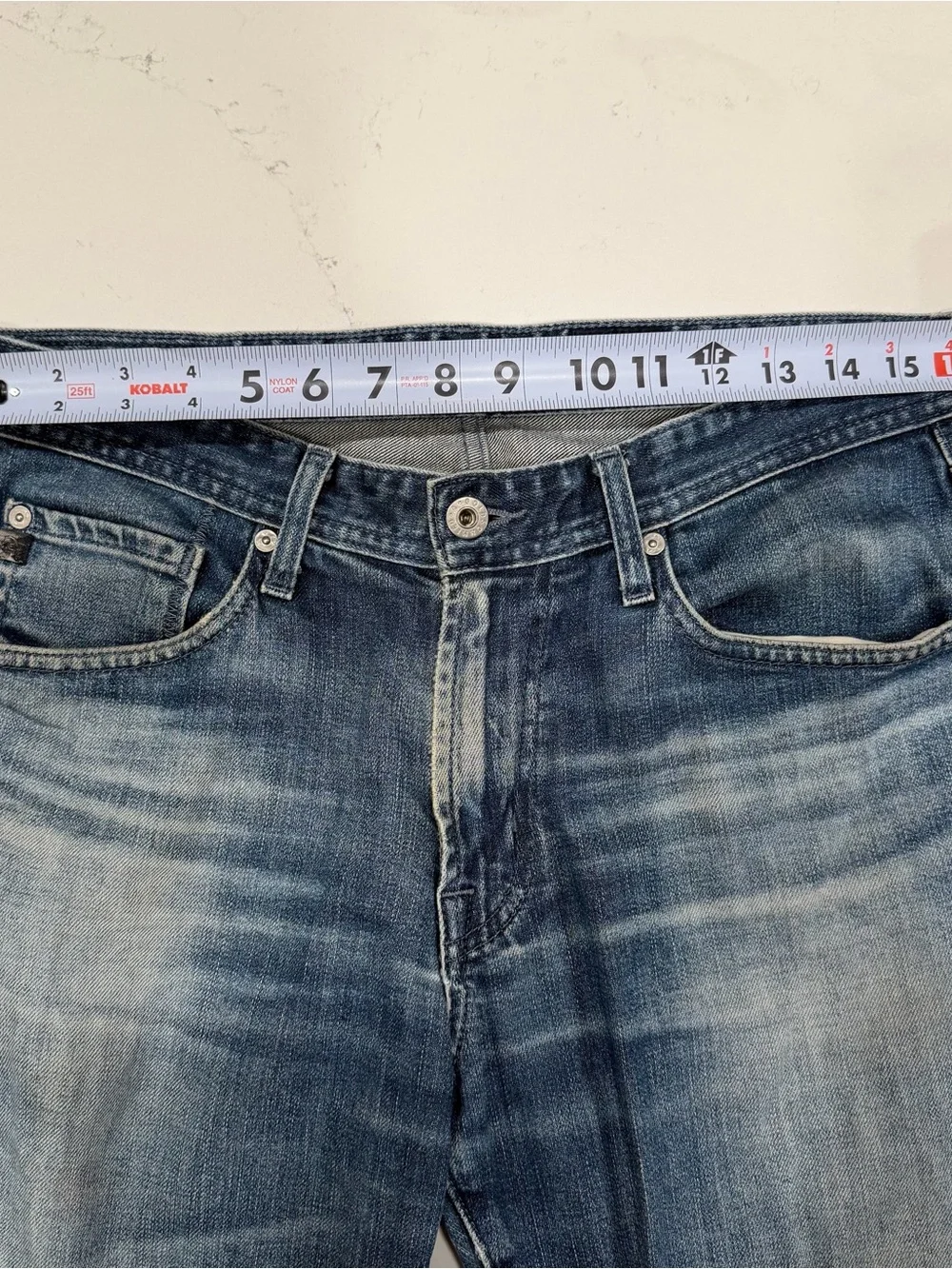 AG Adriano Goldschmied Men’s The Protege Straight Leg Blue Jeans 31x29
